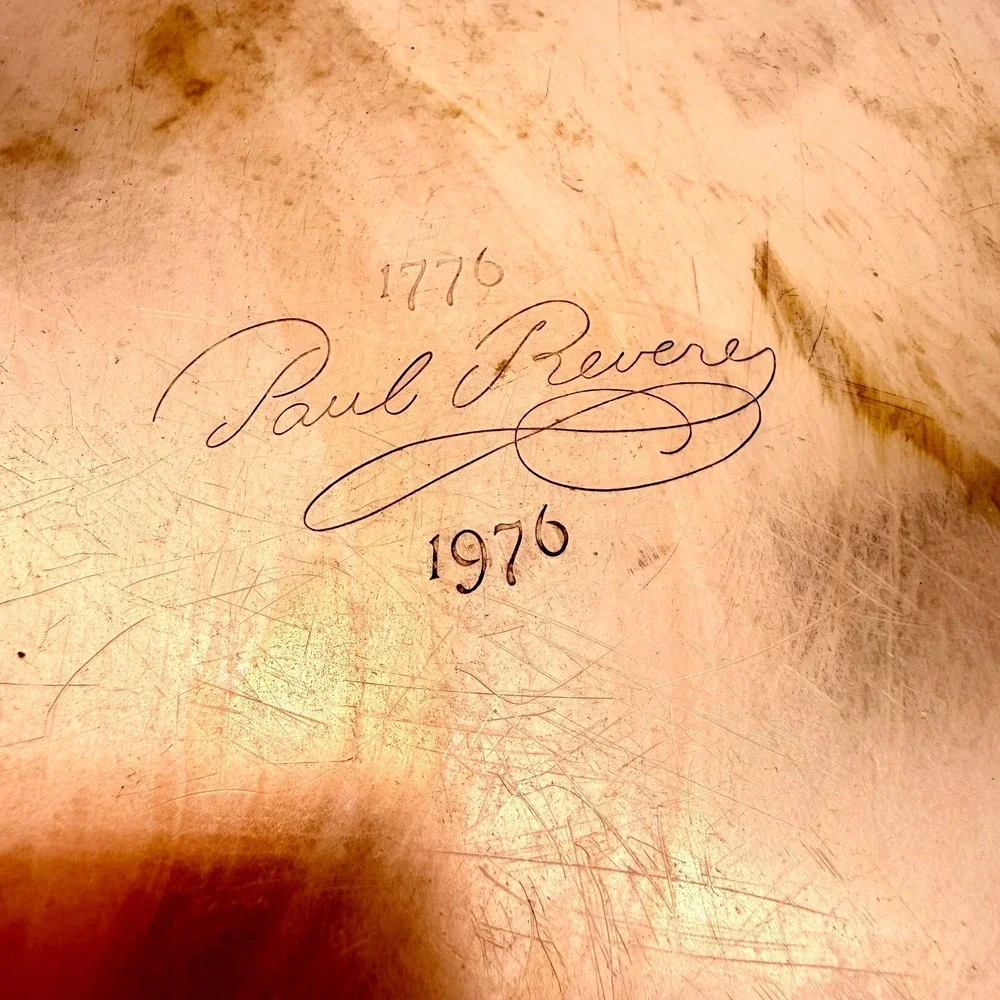 Paul Revere 1976 Limited Edition Copper Saucepan Pot With Lid Brass